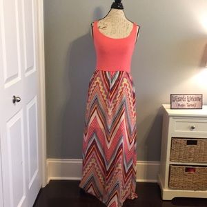 🌙NWT. Fit and flare maxi Dress